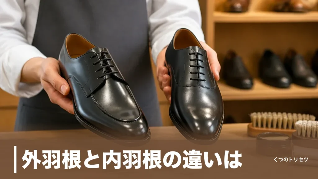 外羽根と内羽根の違いは？羽根の読み方とTPO別・失敗しない選び方を靴店員が解説のアイキャッチ画像