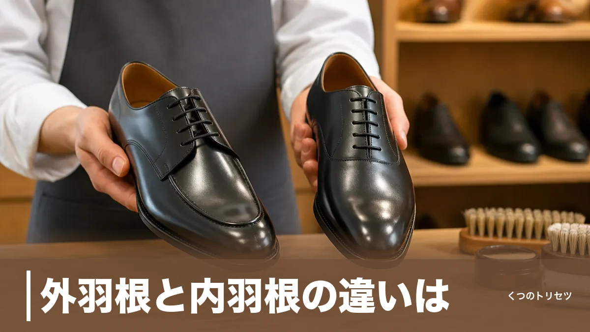 外羽根と内羽根の違いは？羽根の読み方とTPO別・失敗しない選び方を靴店員が解説のアイキャッチ画像