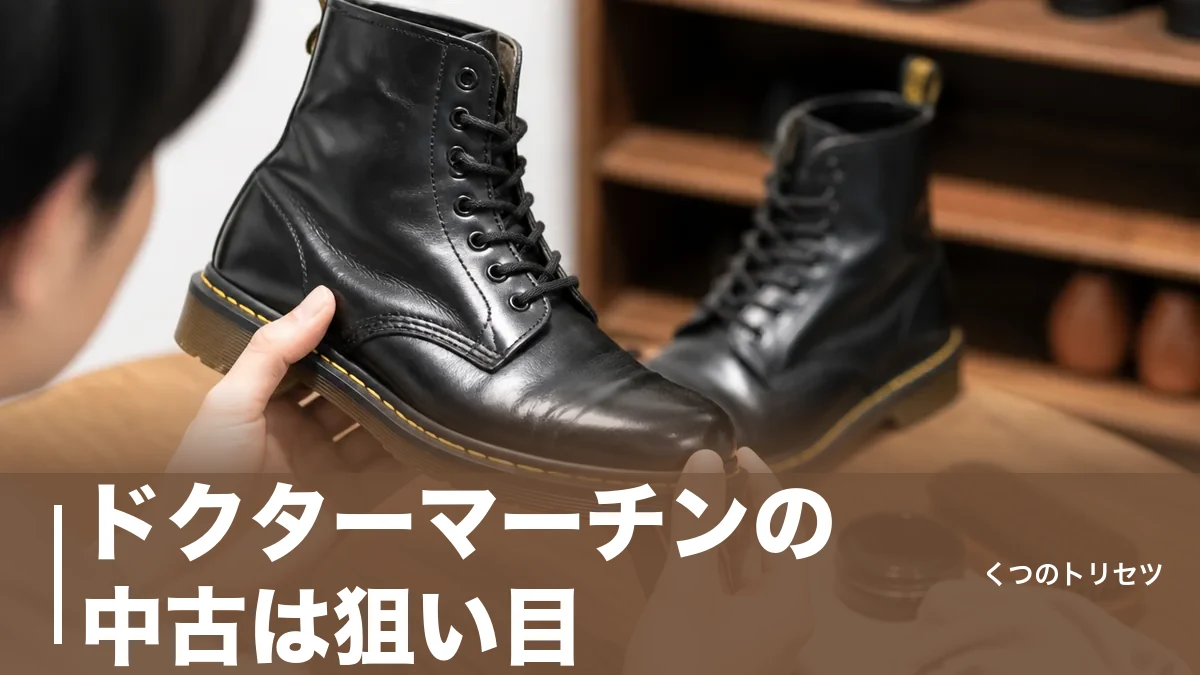 ドクターマーチンの中古は狙い目？失敗しない選び方と相場・偽物の見分け方までのアイキャッチ画像