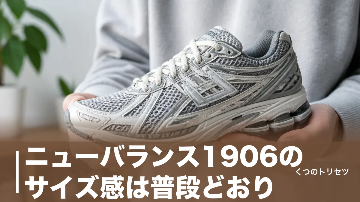 ニューバランス1906のサイズ感は普段どおり?1906Rと1906Lで0.5cm違う理由のアイキャッチ画像