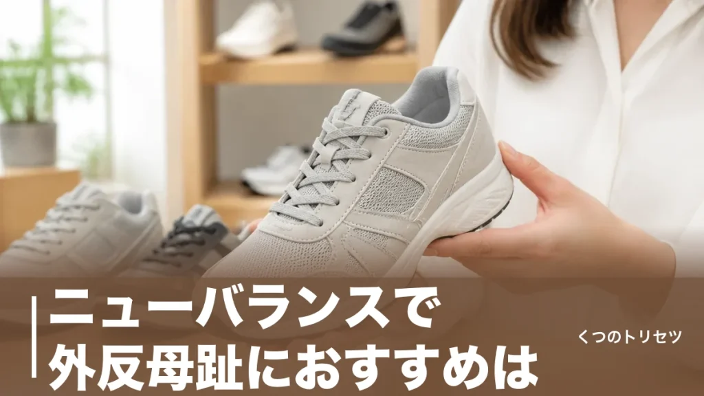 ニューバランスで外反母趾におすすめは？4E以上が選べる現行9モデルを価格つき比較のアイキャッチ画像