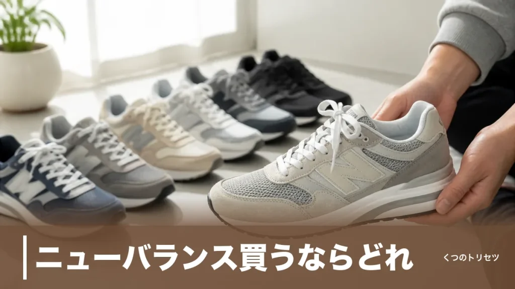 ニューバランス買うならどれ？12,980円から選ぶ定番7モデルの違いとサイズ感のアイキャッチ画像