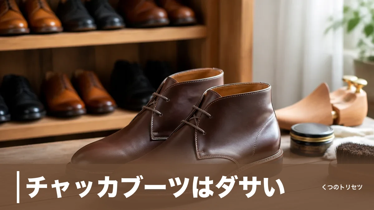 チャッカブーツはダサい？そう言われる4つの理由と、外さないための3つの鉄則のアイキャッチ画像