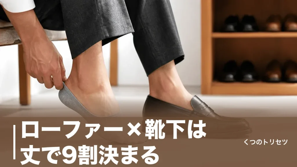 ローファー×靴下は丈で9割決まる｜見せる・隠すの使い分けと失敗しない選び方のアイキャッチ画像
