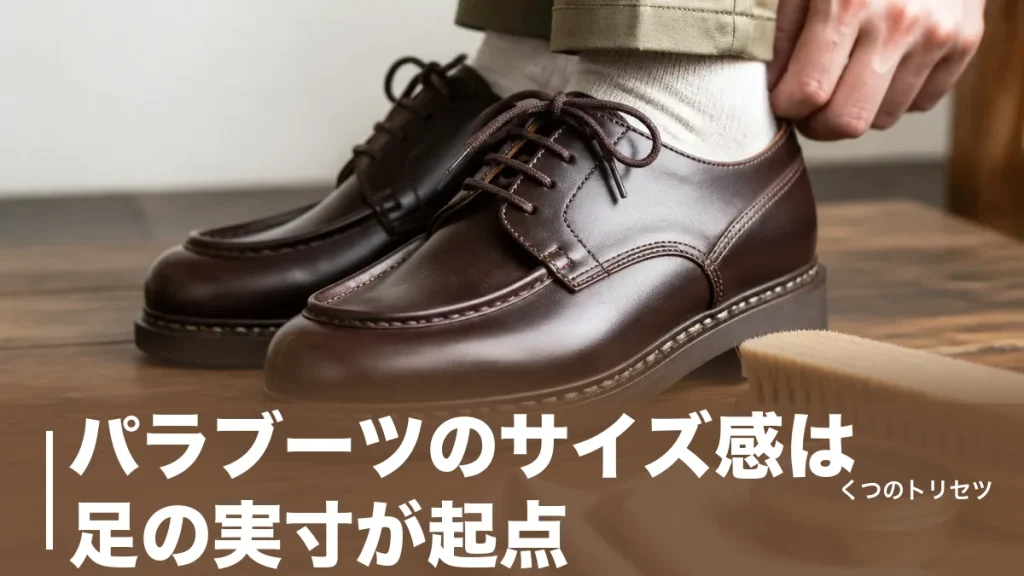 パラブーツのサイズ感は足の実寸が起点｜公式が示すモデル別6通りの下げ幅のアイキャッチ画像