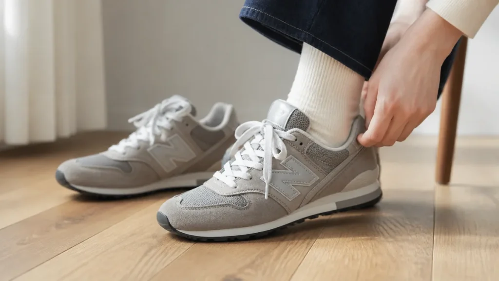 ニューバランス996 サイズ感は普段どおりが基本｜0.5cm上げが正解な人の3条件のアイキャッチ画像